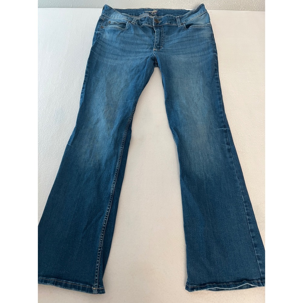 Wrangler Boot Cut Jeans Womens 17X34 Blue Excellent Stretch 1009MWZPV Denim
